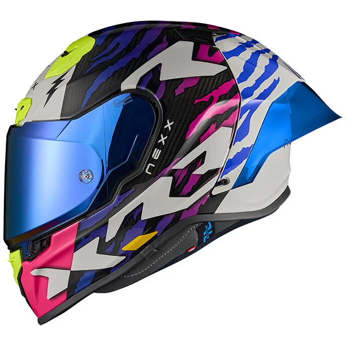 Affare Casco Moto Integrale Nexx X.R3R ZIGER Blu Viola