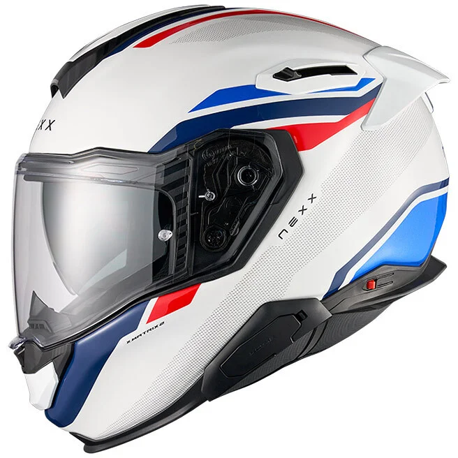 Novità Casco Moto integrale Nexx X.TR Quanta Bianco Rosso Blu