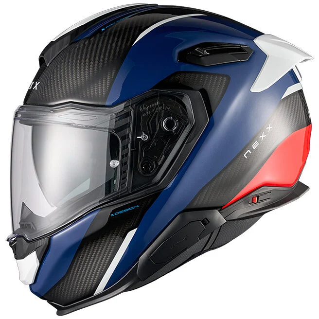 Casco Moto integrale Nexx X.TR Rush Blu Rosso Più Venduto