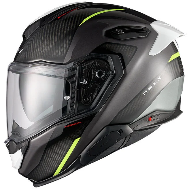 Casco Moto integrale Nexx X.TR Rush Nero Giallo Spedizione Gratuita