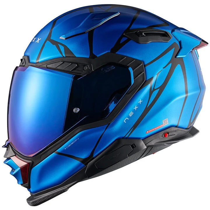 Casco Moto Integrale Nexx X.WST3 B-Side Blu Metal Promozione