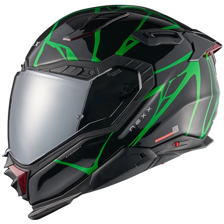 Esclusivo Casco Moto Integrale Nexx X.WST3 B-Side Nero Verde