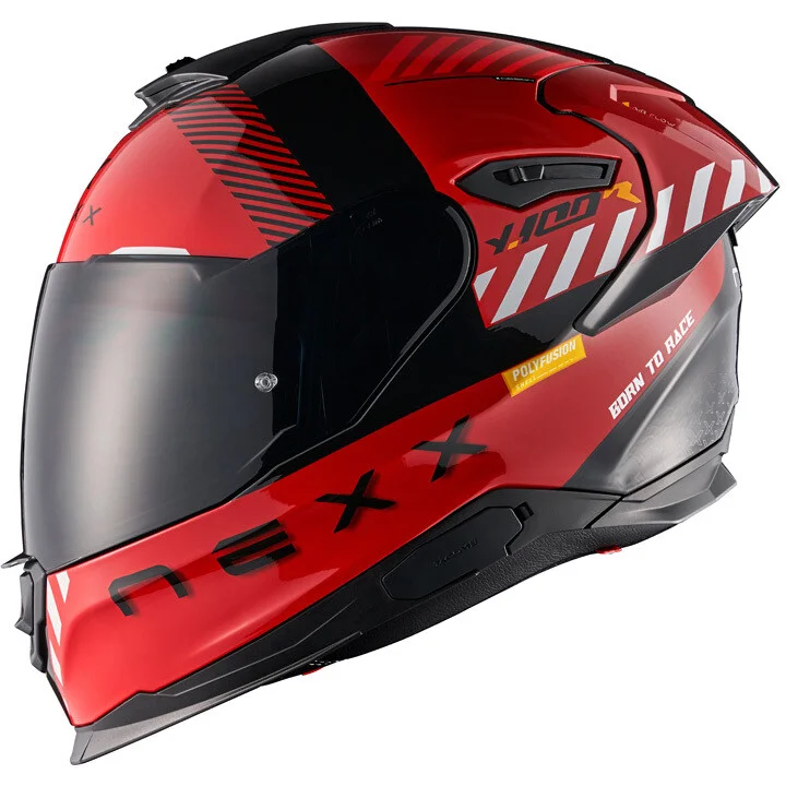 Casco Moto Integrale Nexx Y.100R Fade Rosso Nero Prezzo Conveniente