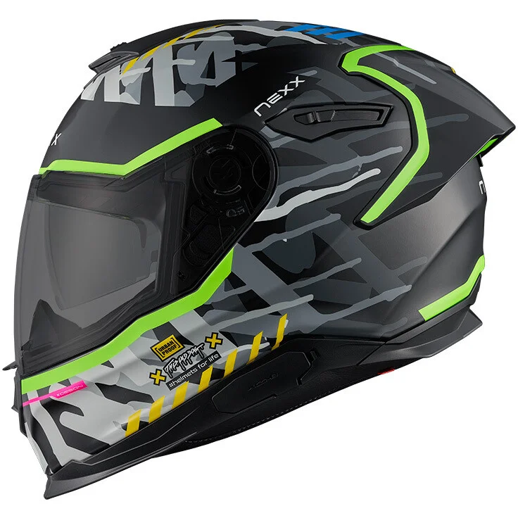 Sconto Casco Moto Integrale Nexx Y.100R URBANGRAM Nero Opaco