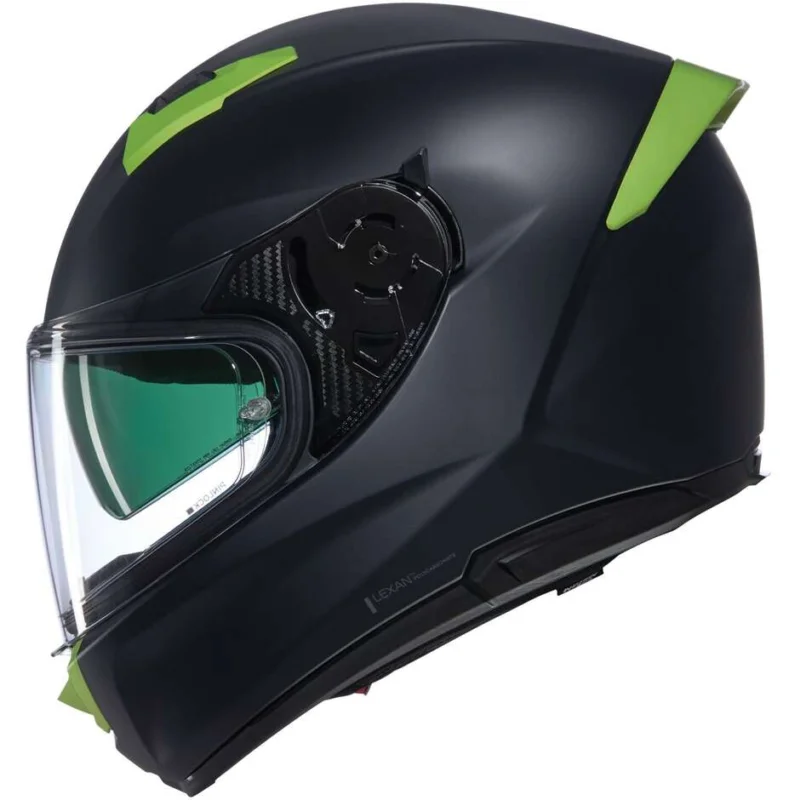 Casco Moto Integrale Nolan N60-6 CLASSICO NOBILE 311 Nero Verde Opaco Promozione