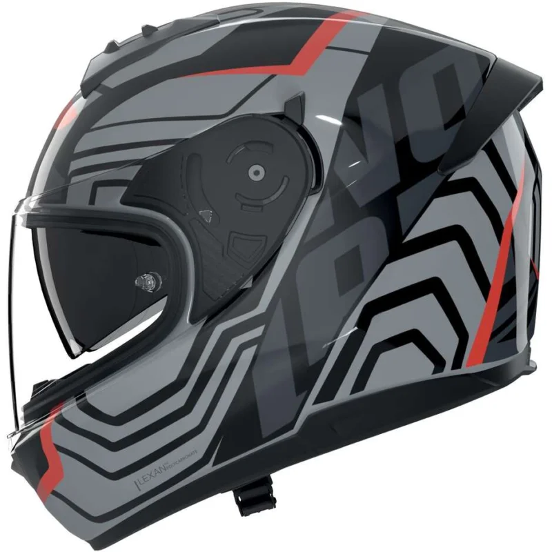 Casco Moto Integrale Nolan N60-6 ECLETTICO 351 Nero Grigio Rosso Nuova Collezione