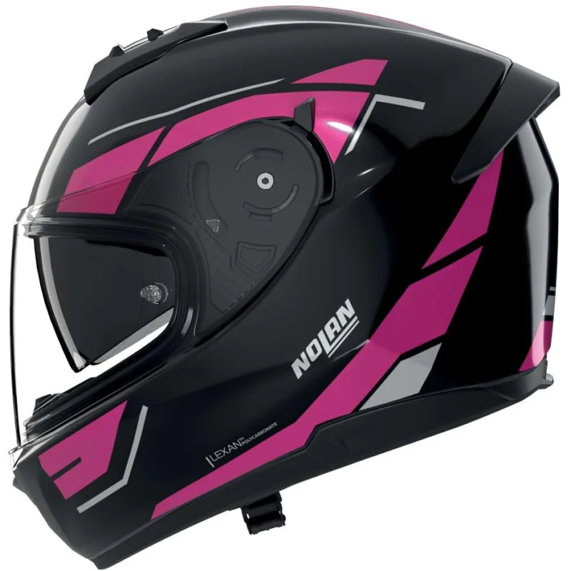 Offerta Speciale Casco Moto Integrale Nolan N60-6 SINCRONO 354 Nero Fucsia Lucido