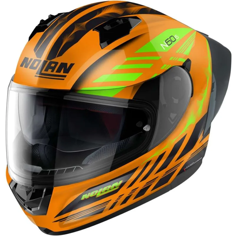 Acquista Ora Casco Moto IntegraleNolan N60-6 SPORT HOTFOOT 027 led Arancio