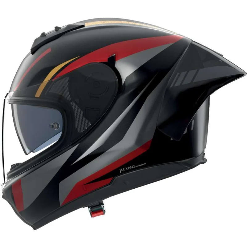 Casco Moto Integrale Nolan N60.6 SPORT LESMO 353 Nero Rosso Antracite Metal Più Venduto