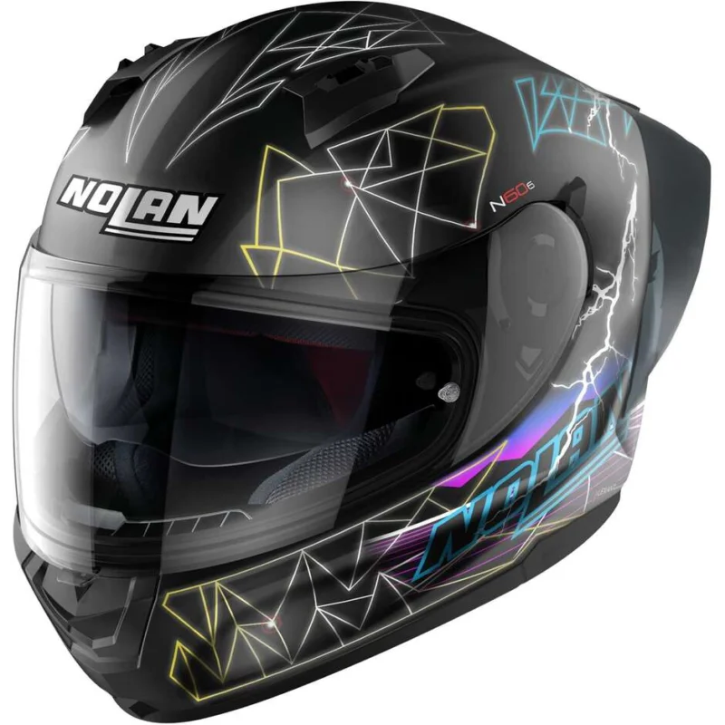 Sconto Casco Moto IntegraleNolan N60-6 SPORT RAINDANCE 026 Nero Opaco Multicolor