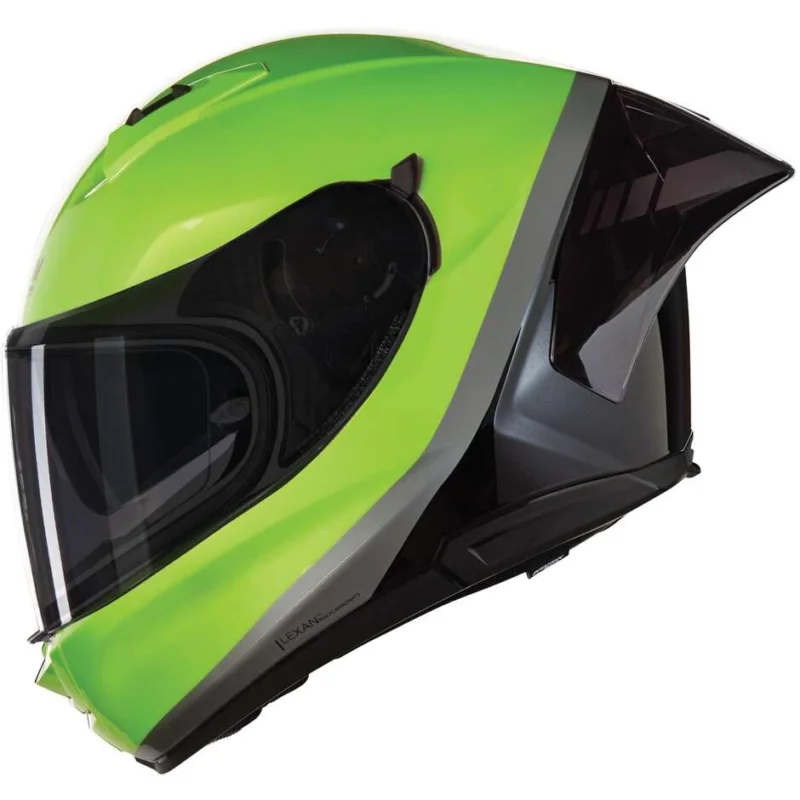 Promozione Esclusiva Casco Moto Integrale Nolan N60-6 SPORT VERNICIATURA SPECIALE 348 Verde Nero Grigio Lucido