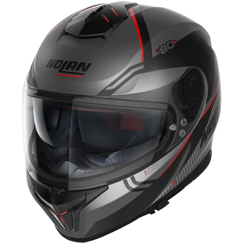 Casco Moto Integrale Nolan N80.8 ASTUTE N-Com 024 Rosso Opaco Compra Adesso