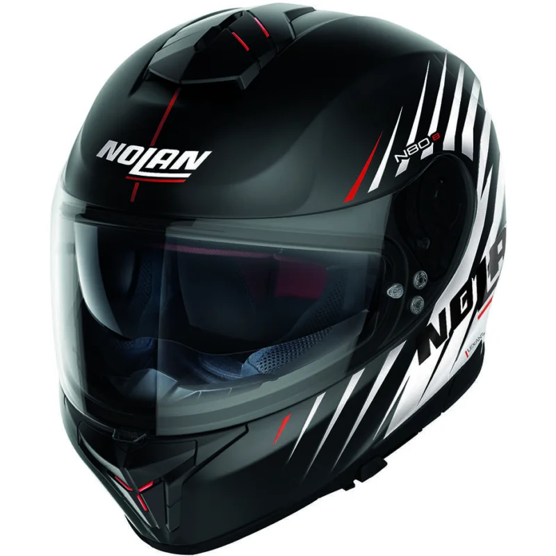 Miglior Prezzo Casco Moto Integrale Nolan N80-8 KOSMOS N-Com 064 Nero Bianco