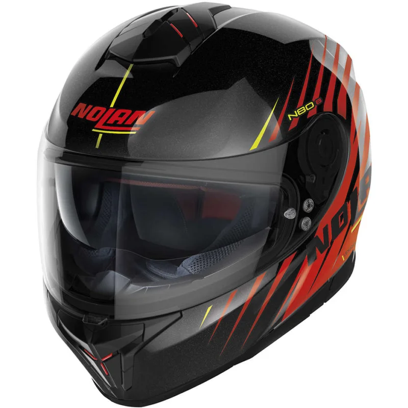 Prezzo Di Fabbrica Casco Moto Integrale Nolan N80-8 KOSMOS N-Com 065 Nero Rosso