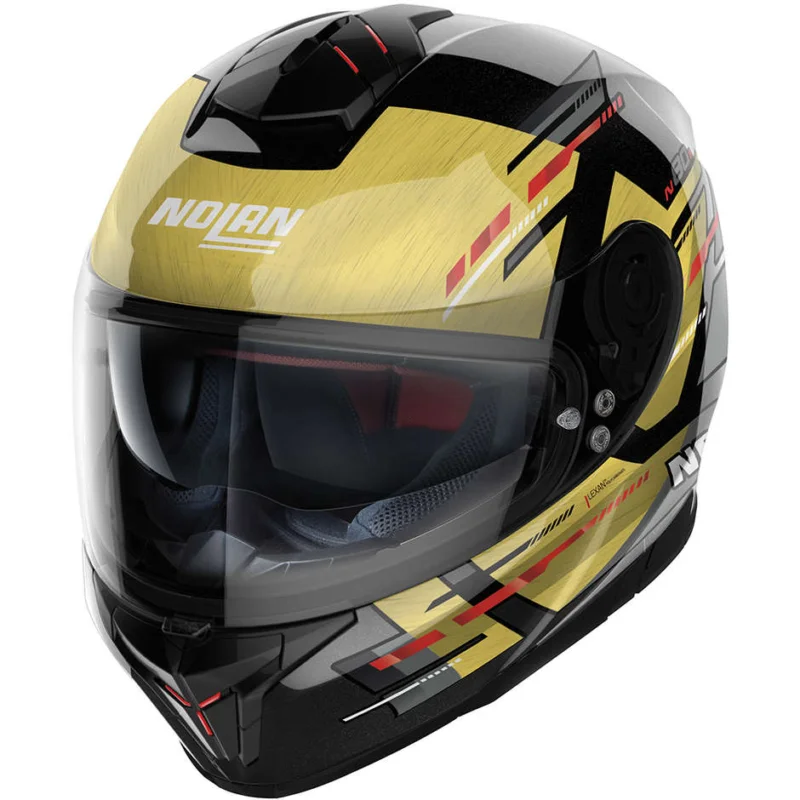 Novità Casco Moto Integrale Nolan N80-8 METEOR N-Com 069 Nero Giallo