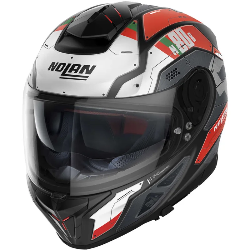 Casco Moto Integrale Nolan N80-8 STARSCREAM N-Com 035 Rosso Opaco Bestseller