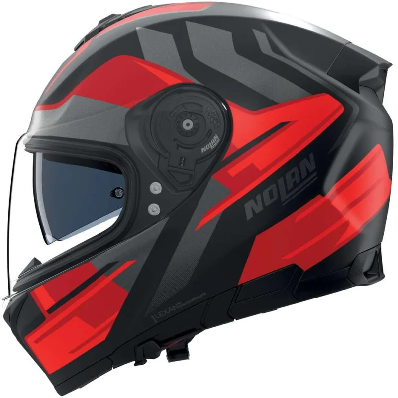 Sconto Casco Moto Integrale Nolan N80-8 TRITTICO 357 Nero Rosso Antracite Opaco