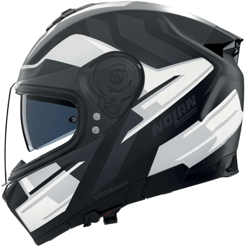 Casco Moto Integrale Nolan N80-8 TRITTICO 359 Nero Biacno Antracite Opaco Offerta Speciale