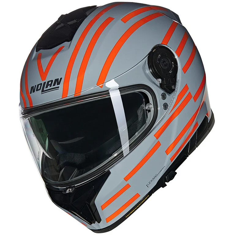 Casco Moto Integrale Nolan N80-8 VELOCE 349 Grigio Arancio Acquista Ora