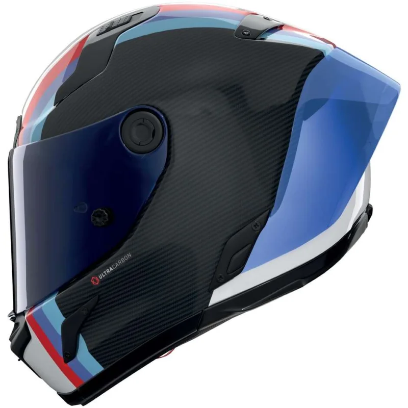 Casco Moto Integrale Nolan X-804 RS UC GEMINI 365 Carbonio Biaco Blu Rosso Lucido Affare