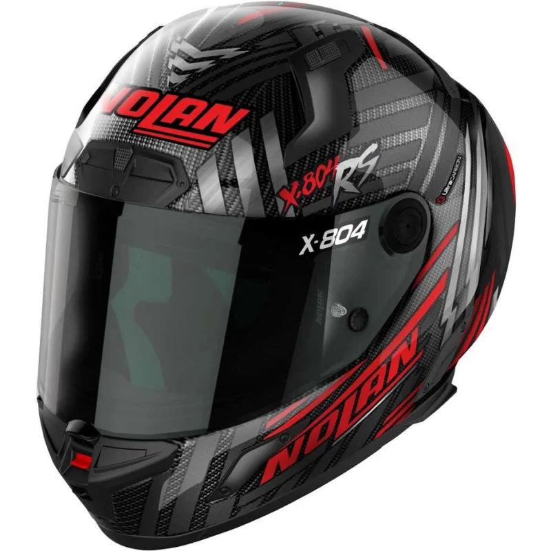 Promozione Esclusiva Casco Moto IntegraleNolan X-804 RS U.C. SPECTRE 018 Rosso Silver