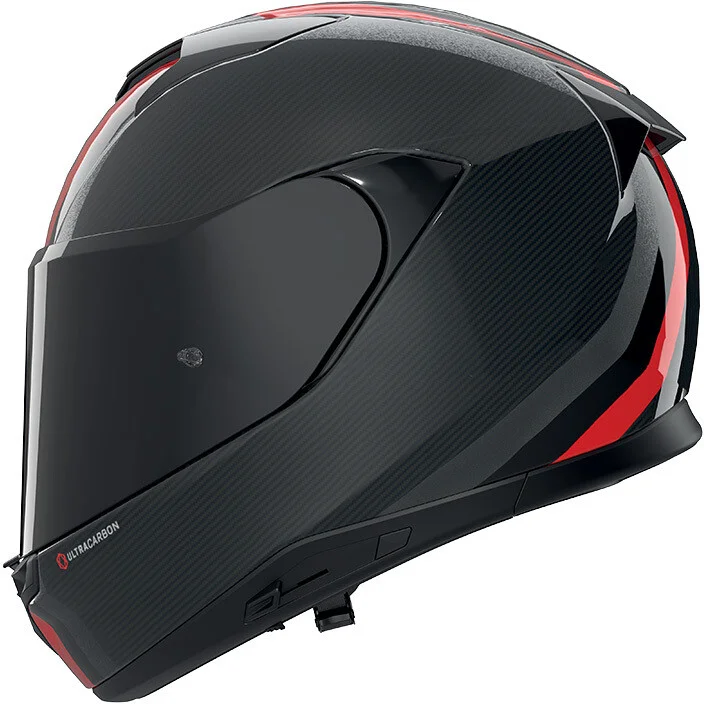 Casco Moto Integrale Nolan X-904 ULTRA CARBON GEMINI 352 Nero Rosso Antracite Grigio Lucido Ultima Occasione