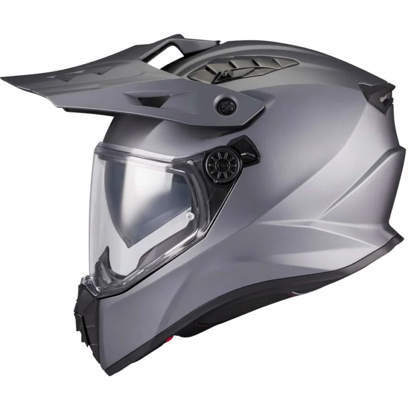 Casco Moto Integrale Off Road Mt Helmet TRACK SV PURE A2 Grigio Opaco Popolare
