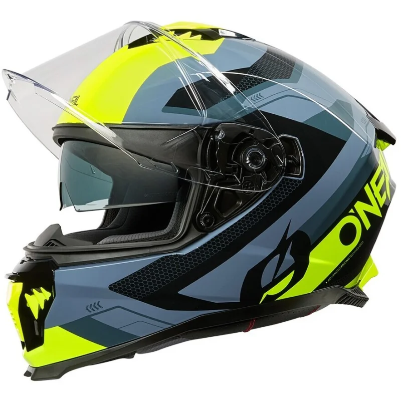 Saldi Casco Moto Integrale Oneal Challenger Exo Nero Grigo Giallo V.25