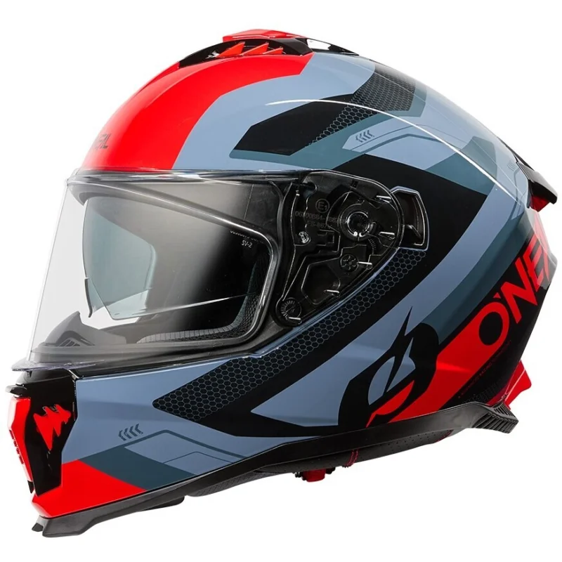 Super Prezzo Casco Moto Integrale Oneal Challenger Exo Nero Grigo Rosso V.25