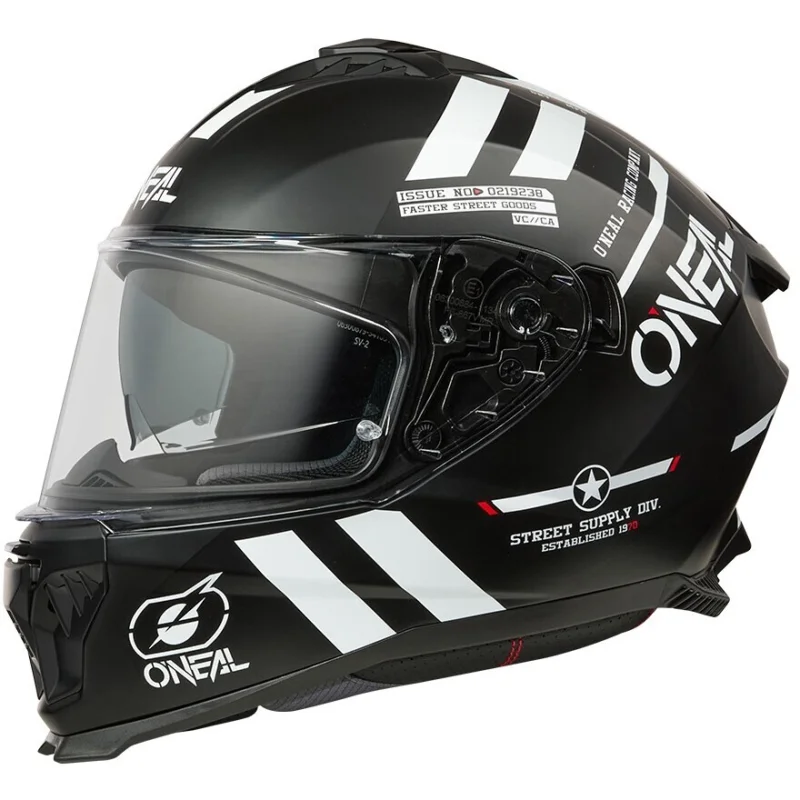 Casco Moto Integrale Oneal Challenger WARHAWK Nero V.25 Non Perdere