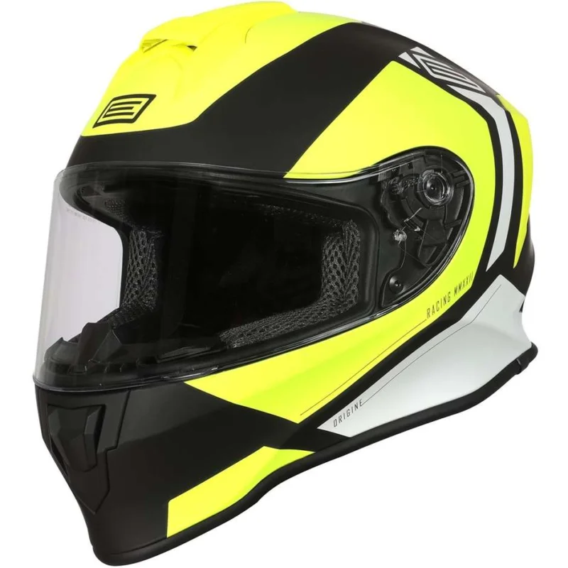 Casco Moto Integrale Origine DINAMO BOLT Giallo Nero Opaco Economico
