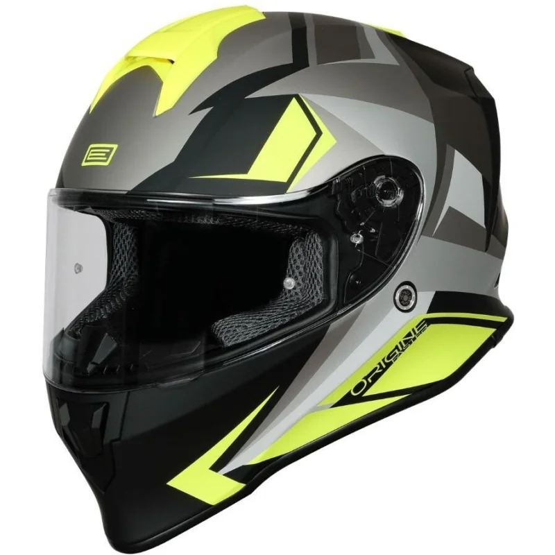 Casco Moto Integrale Origine DINAMO FASTER Giallo Nero Solo Oggi