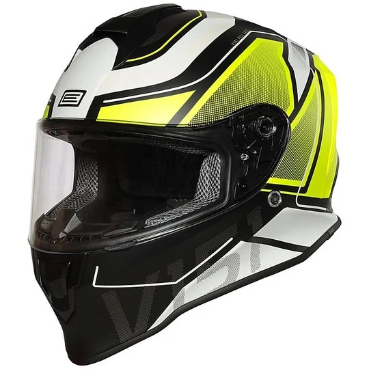 Casco Moto Integrale Origine DINAMO GALAXY Giallo FLuo Nero Opaco Novità