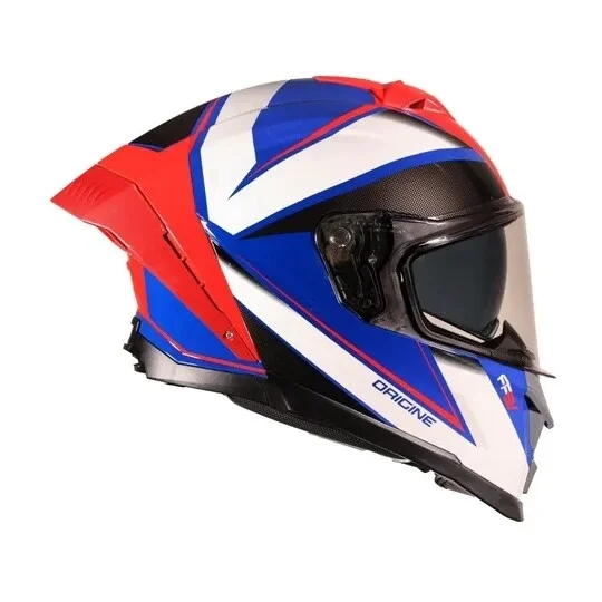 Casco Moto Integrale Origine ETNA MINIMAL RED BLUE Rosso Blu Novità