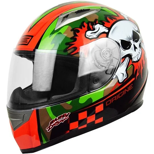 Reso Gratuito Casco Moto Integrale Origine Tonale Combat Arancio