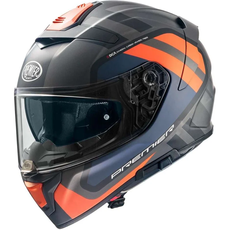 Economico Casco Moto Integrale Premier DEVIL FZ93BM Nero Arancio Opaco