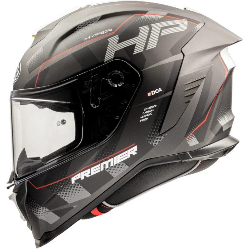 Pagamento Sicuro Casco Moto Integrale Premier HYPER HP92 BM Nero Rosso Opaco