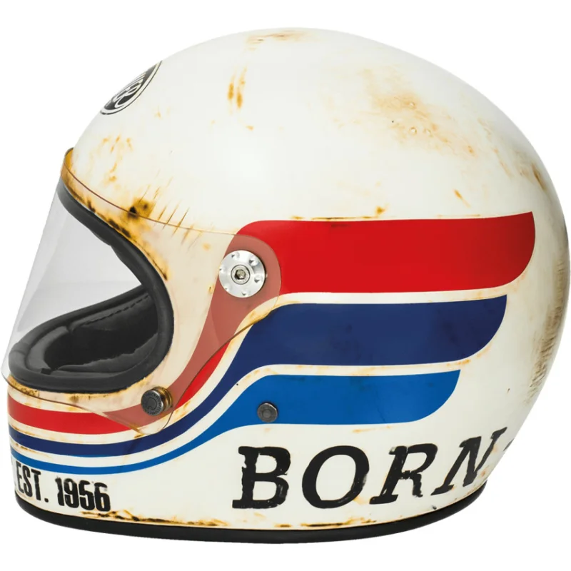 Più Venduto Casco Moto Integrale Premier TROPHY BTR 8 BM Bianco Opaco