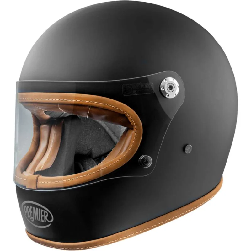 Casco Moto Integrale Premier TROPHY PLATINUM ED. U9BM Nero Opaco Reso Gratuito