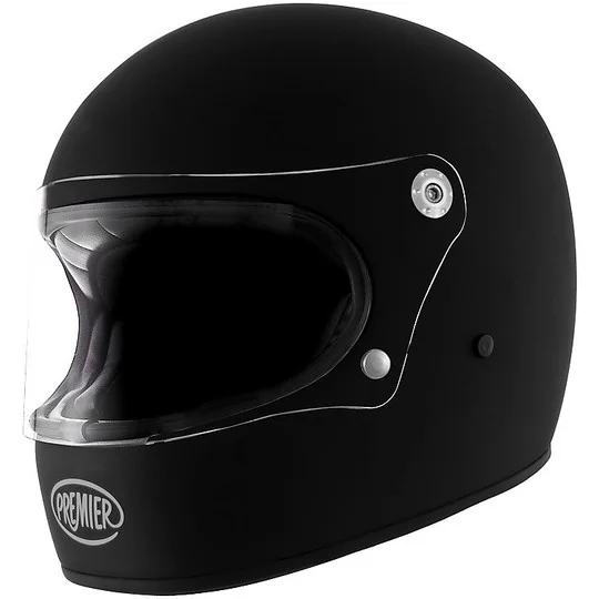Miglior Prezzo Casco Moto Integrale Premier Trophy Stile anni 70 U9 BM Nero Opaco