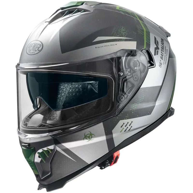 Occasione Casco Moto Integrale Premier TYPHOON BA MILY BM Grigio Opaco Giallo