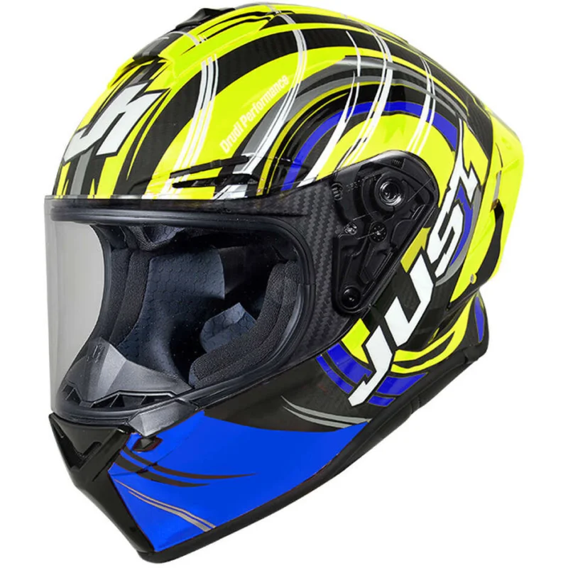 Casco Moto Integrale Racing Just1 J-gpr Torres Replica Blu Lucido 22.06 Ultime Pezzi