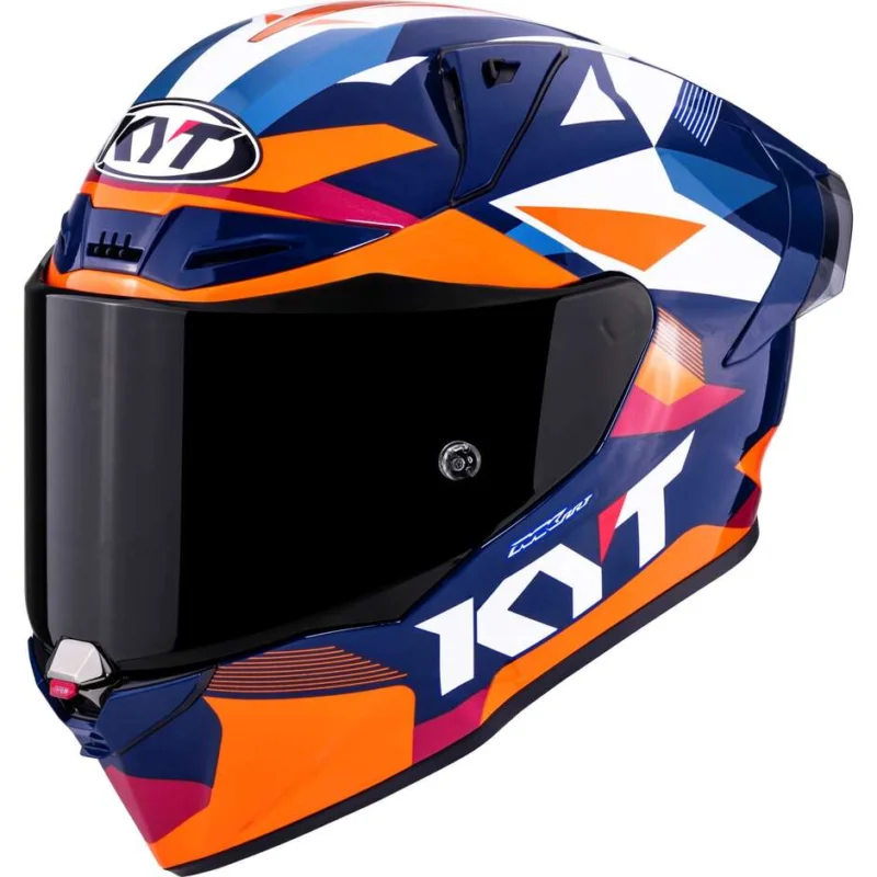Ultima Occasione Casco Moto Integrale Racing Kyt R1R DIAMOND Blu Arancio