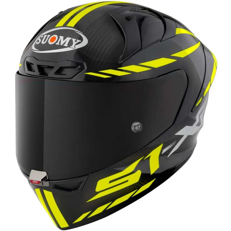 Nuovo Arrivo Casco Moto Integrale Racing Suomy S1-XR GP CARBON HYPERSONIC Giallo FIM
