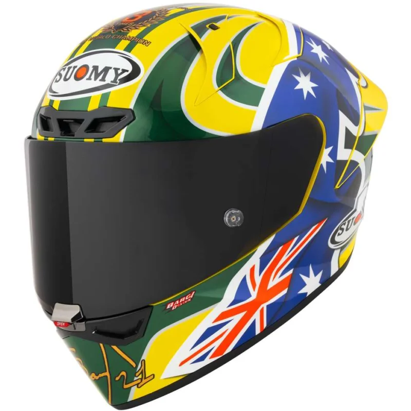 Casco Moto Integrale Racing Suomy S1-XR GP TROYBAYLISS REPLICA 2005 E06 FIM Vendita Finale