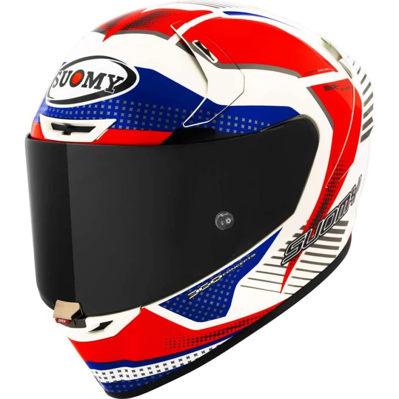 Promozione Casco Moto Integrale Racing Suomy SR-GP EVO AIRSPEED Rosso Blu