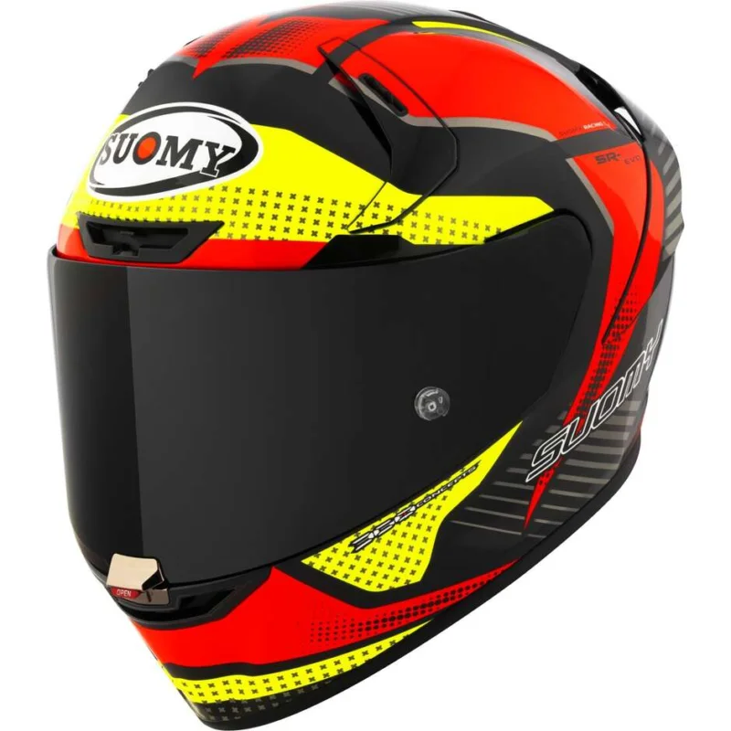 Casco Moto Integrale Racing Suomy SR-GP EVO AIRSPEED Rosso Giallo Must-Have