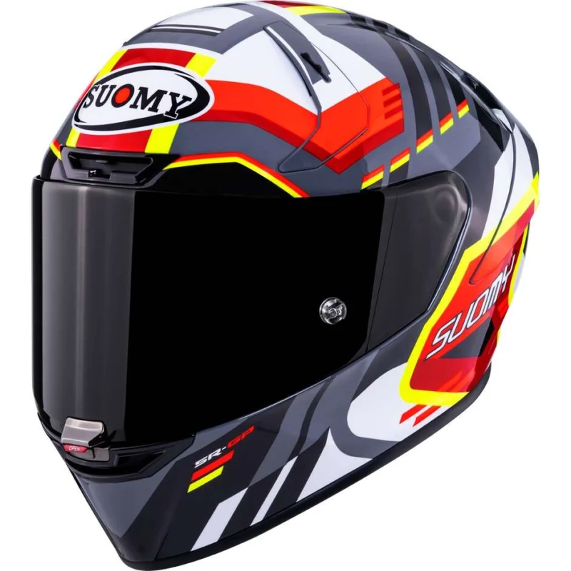 Casco Moto Integrale Racing SuomySR-GP EVO INFRARED Bianco Nero Rosso Ultimissimo Modello