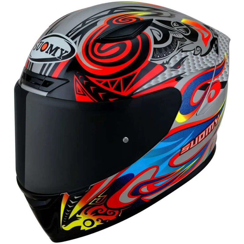 Più Venduto Casco Moto Integrale Racing Suomy TRACK-1 FLYING