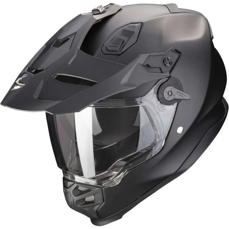 Novità Casco Moto Integrale Scorpion ADF 9000 AIR Opaco Pearl Nero